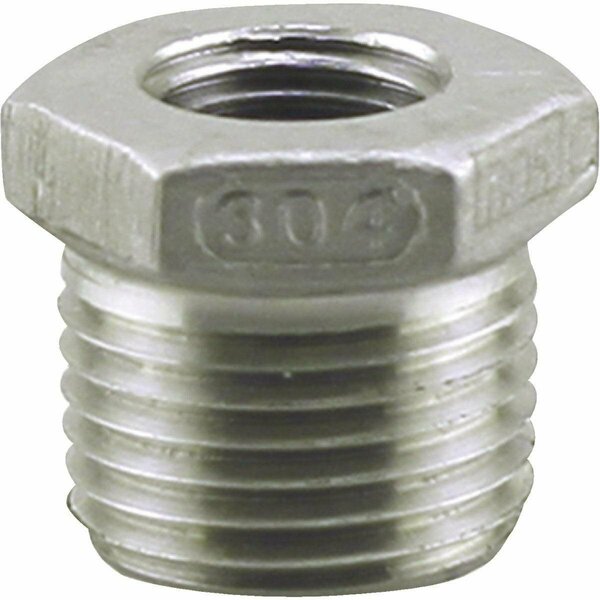 Plumbeeze PLUMB-EEZE 1-1/4 In. MIP x 1 In. FIP Stainless Steel Bushing U2-SSB-1210